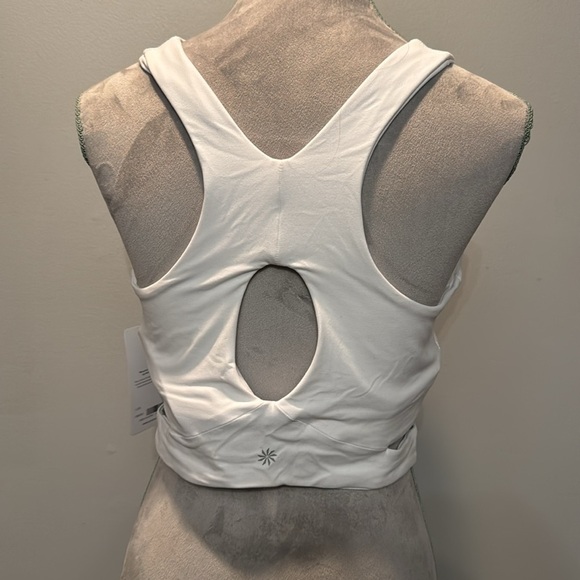 Athleta conscious white cut out crop tank D DD NWT L - Picture 7 of 11